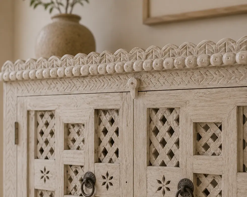 Thumbnail: carved wooden damchiya cabinet