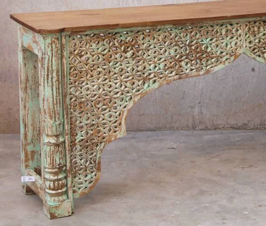 The Ashwa Rustic Jaali Console | The Jodhpore