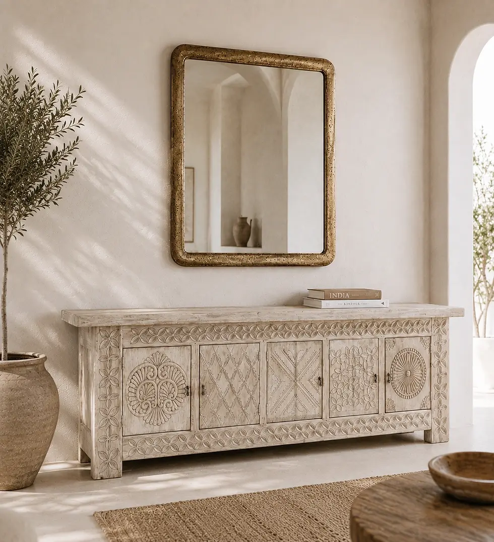 wooden console cabinet