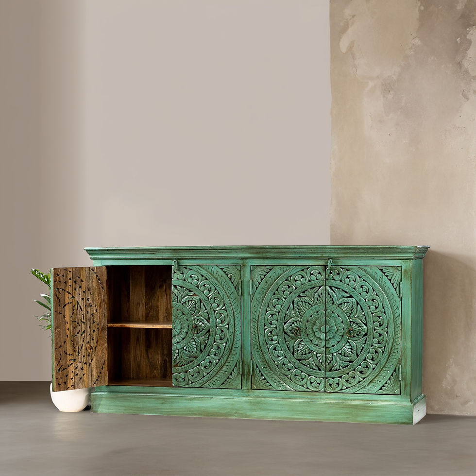 wooden sideboard