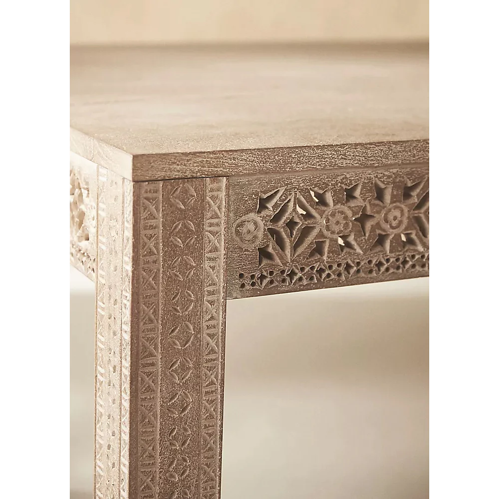 Thumbnail: The Indraprastha Rustic Carved Dining Table