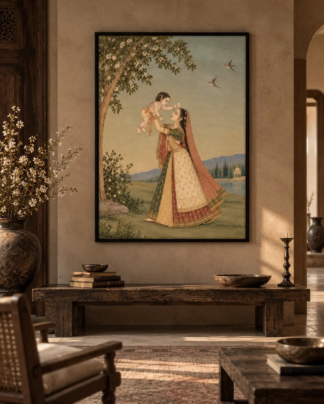 Krishna art wall poster