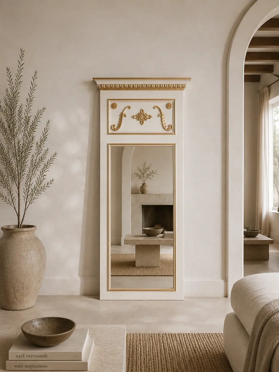 handmade wooden full length mirror