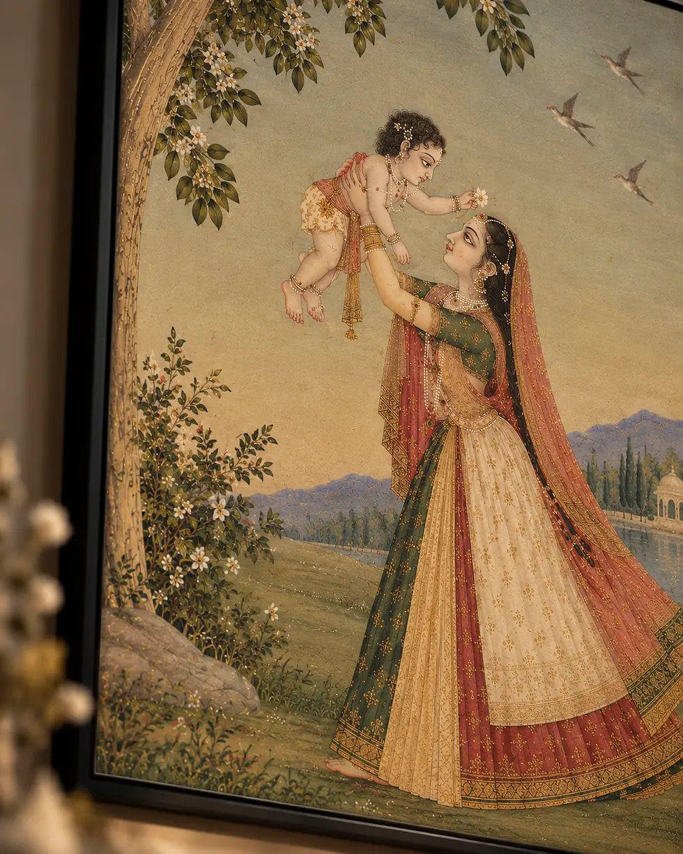 Krishna art wall poster