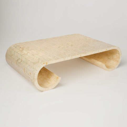 bone inlay coffee table