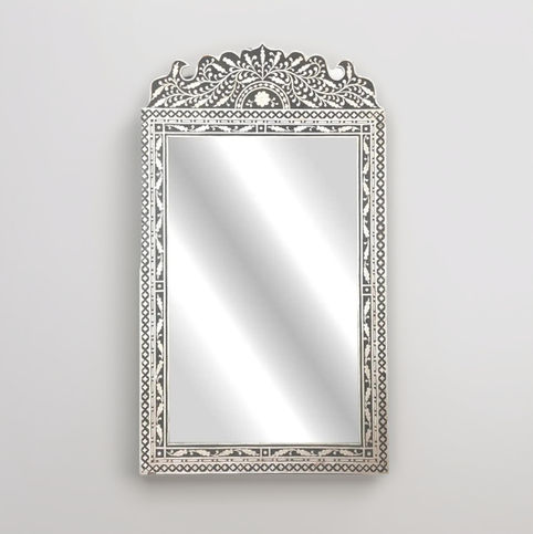 bone inlay wall mirror