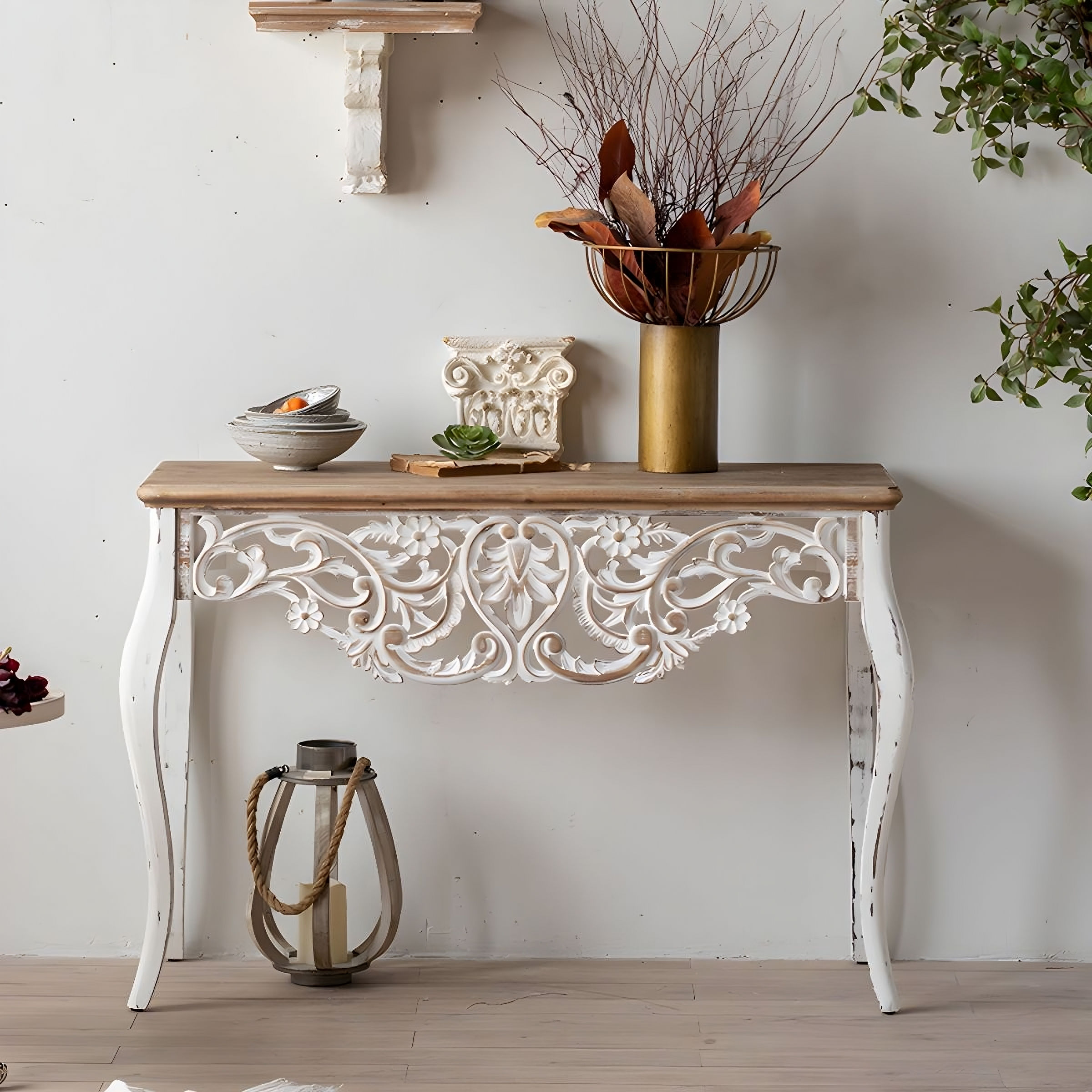 The Chenab Rustic Floral Console | The Jodhpore