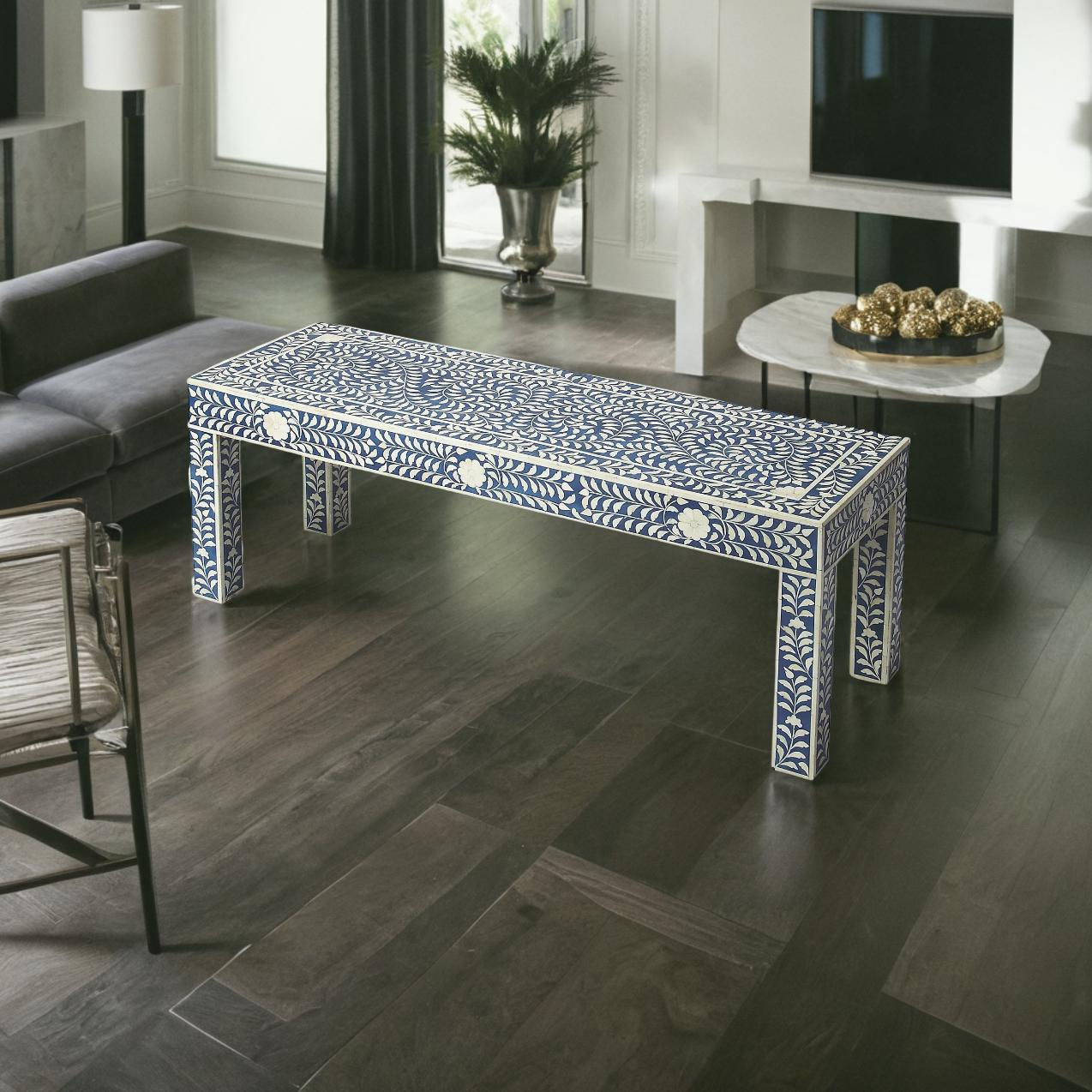 The Gulbadan Bone Inlay Coffee Table | The Jodhpore