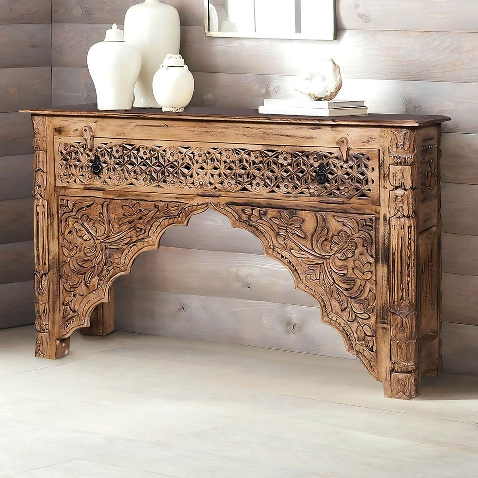 The Iravan Antique Style Jaali Console | The Jodhpore