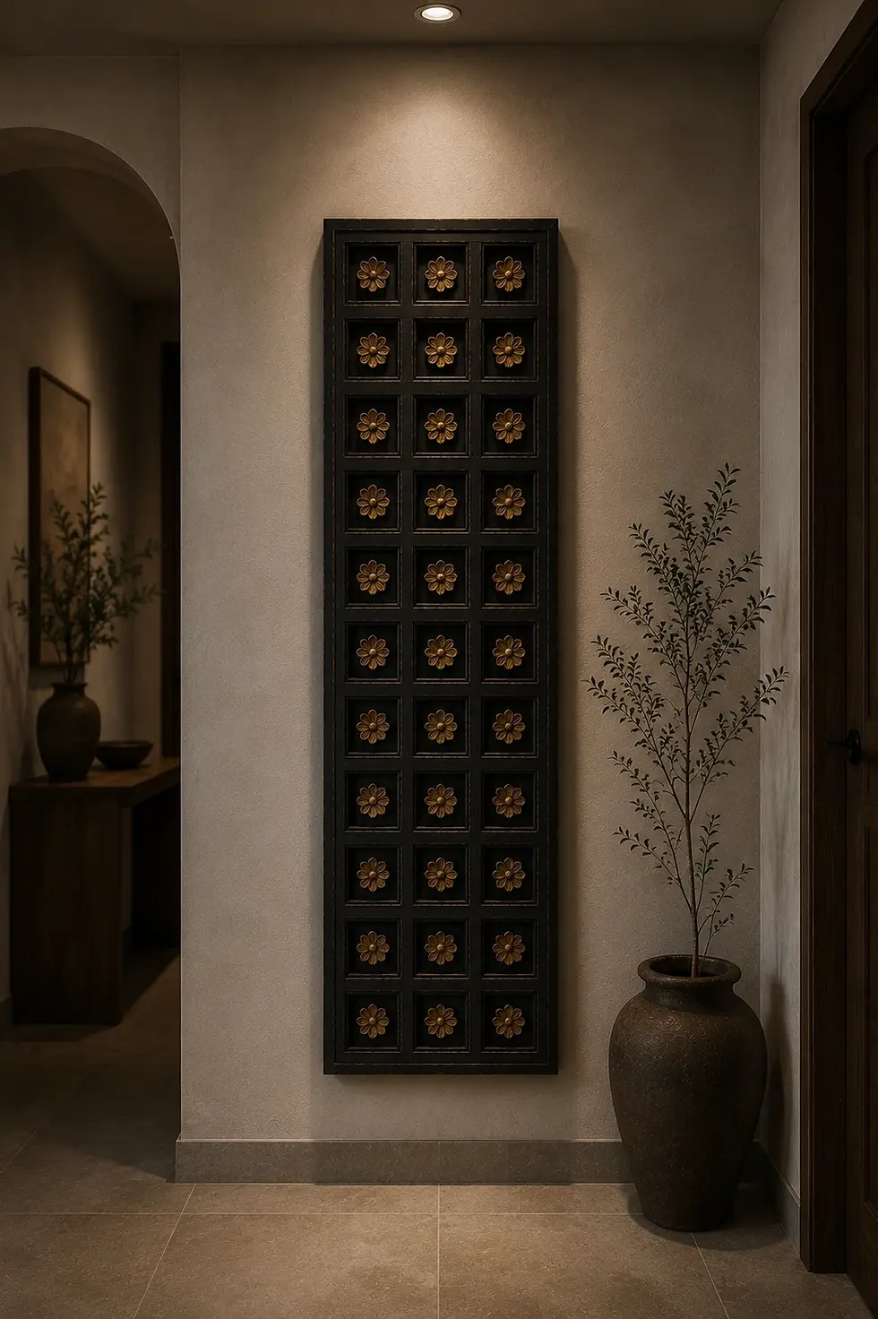 Thumbnail: carved wooden wall decor panel
