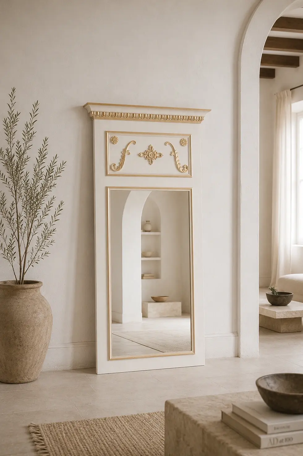 handmade wooden full length mirror