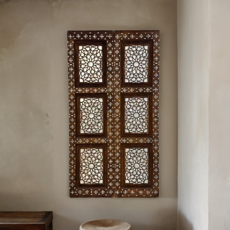 mother of pearl inlay wall decor panel