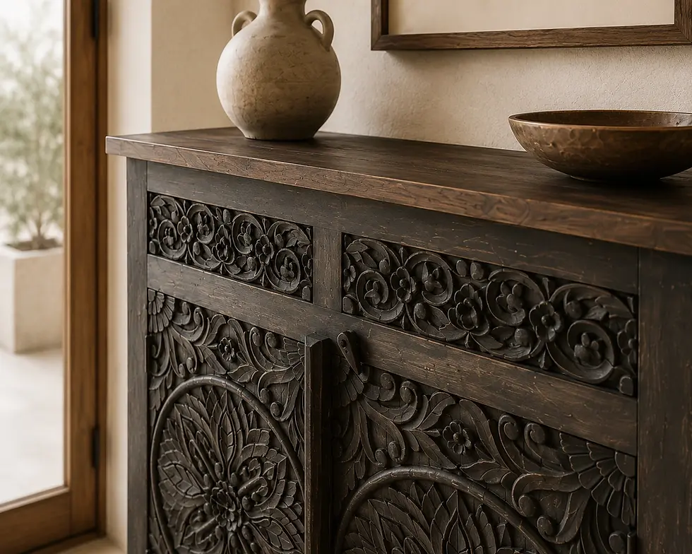 Thumbnail: carved wooden cabinet