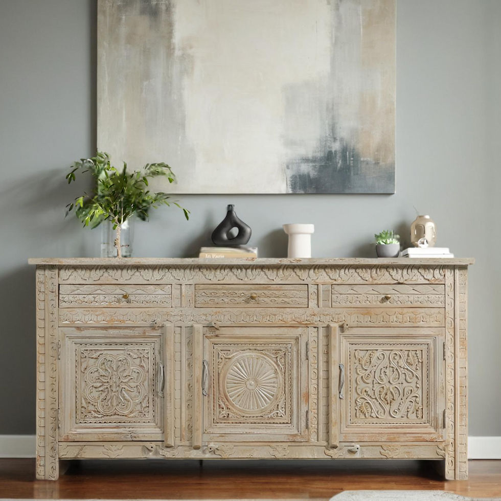 wooden sideboard