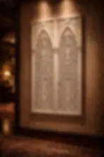 carved wooden wall decor panel