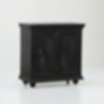 The Mangol Sunburst Rustic Black Cabinet | The Jodhpore