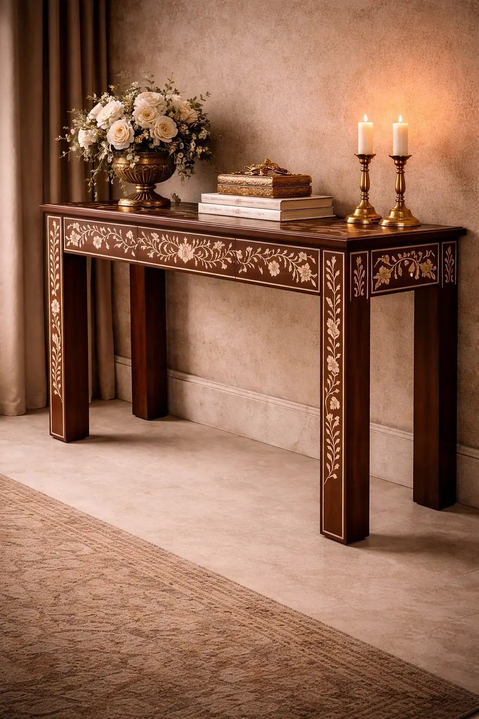 Thumbnail: bone inlay console