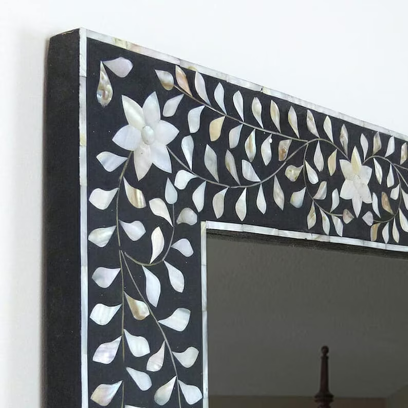 Thumbnail: The Rupvana Mother of Pearl Wall Mirror | The Jodhpore