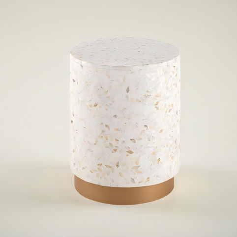 mother of pearl inlay night stand