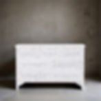 mother of pearl sideboard in a rustic room