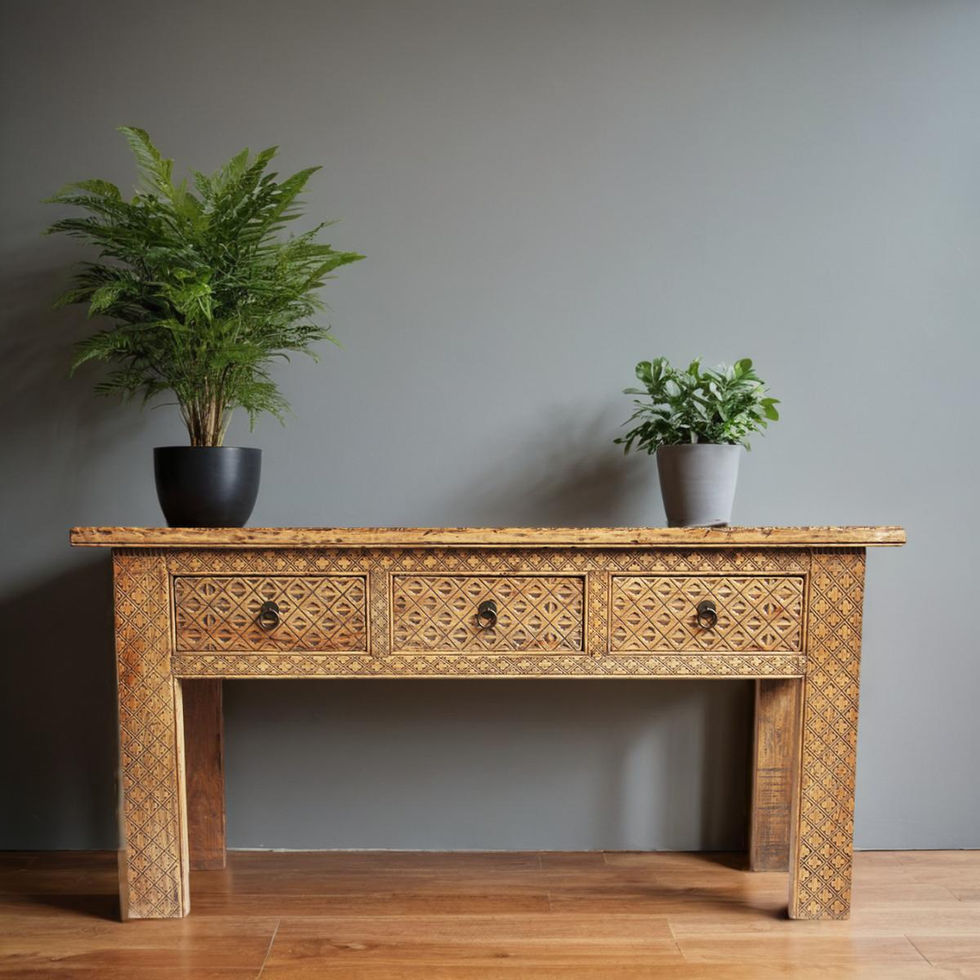 wooden console