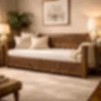 carved wooden daybed