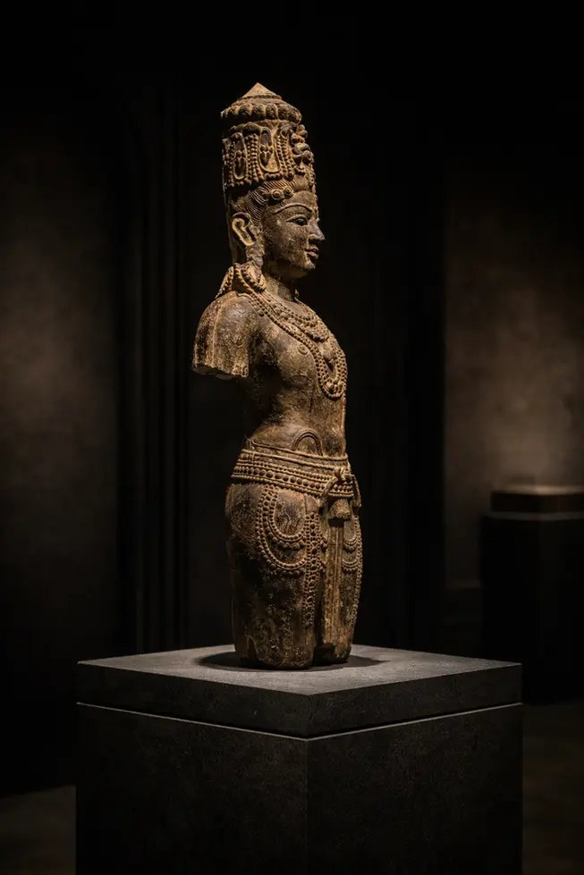 private collection stone vishnu bust