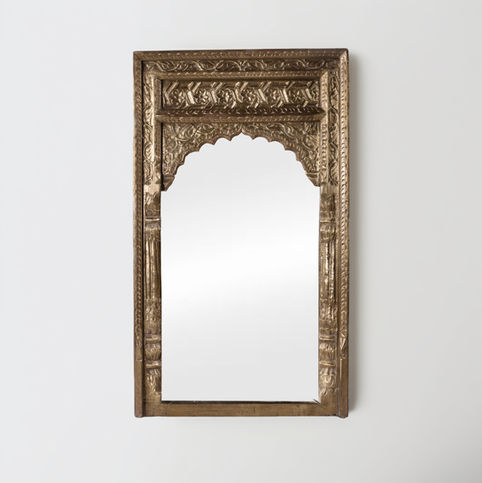 wooden wall mirror