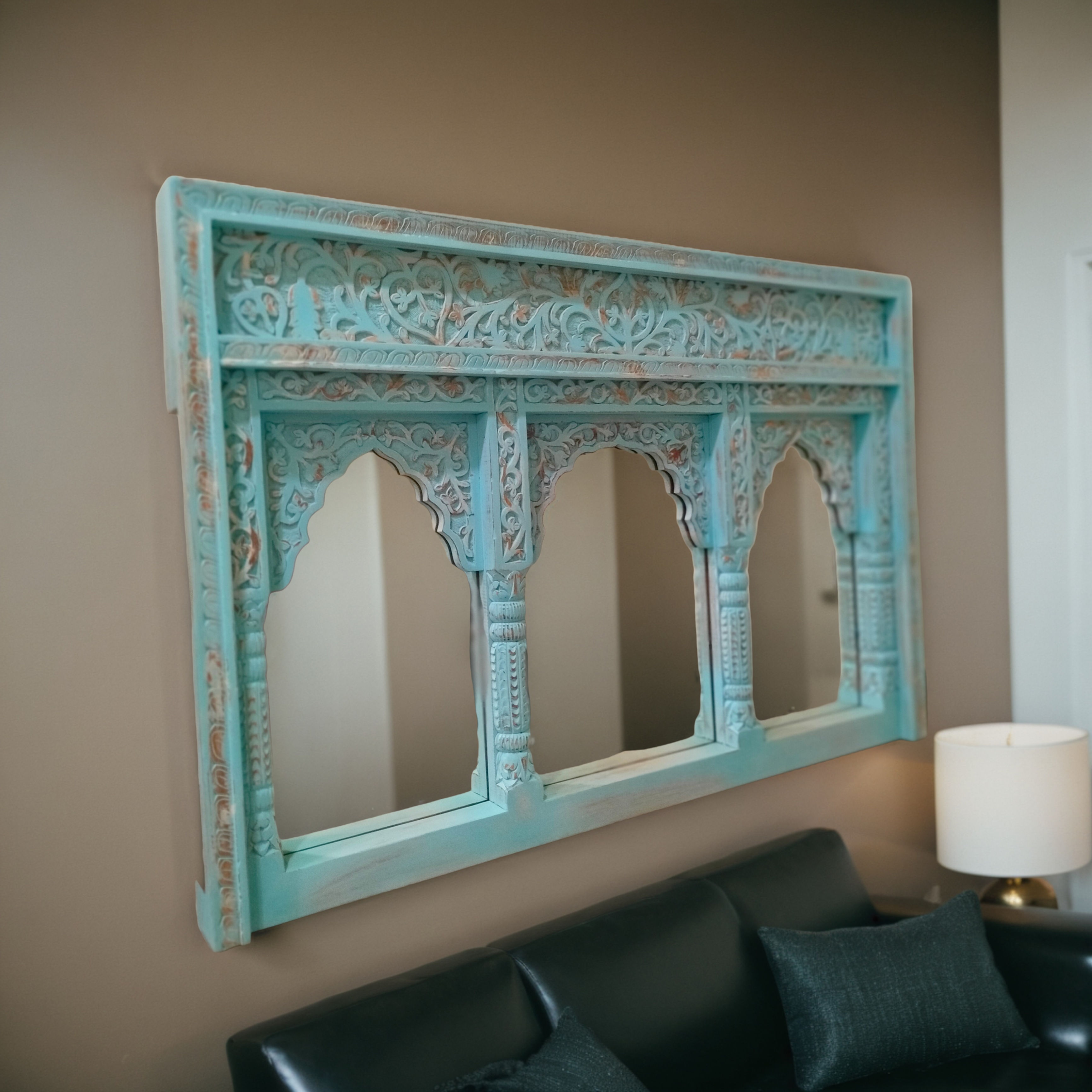 The Chandraj Rustic Jharokha Wall Mirror | The Jodhpore