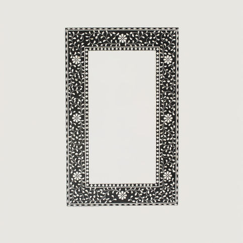 bone inlay wall mirror