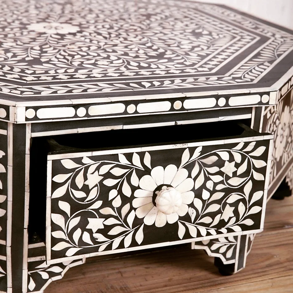 The Nauratan Bone Inlay Coffee Table | The Jodhpore