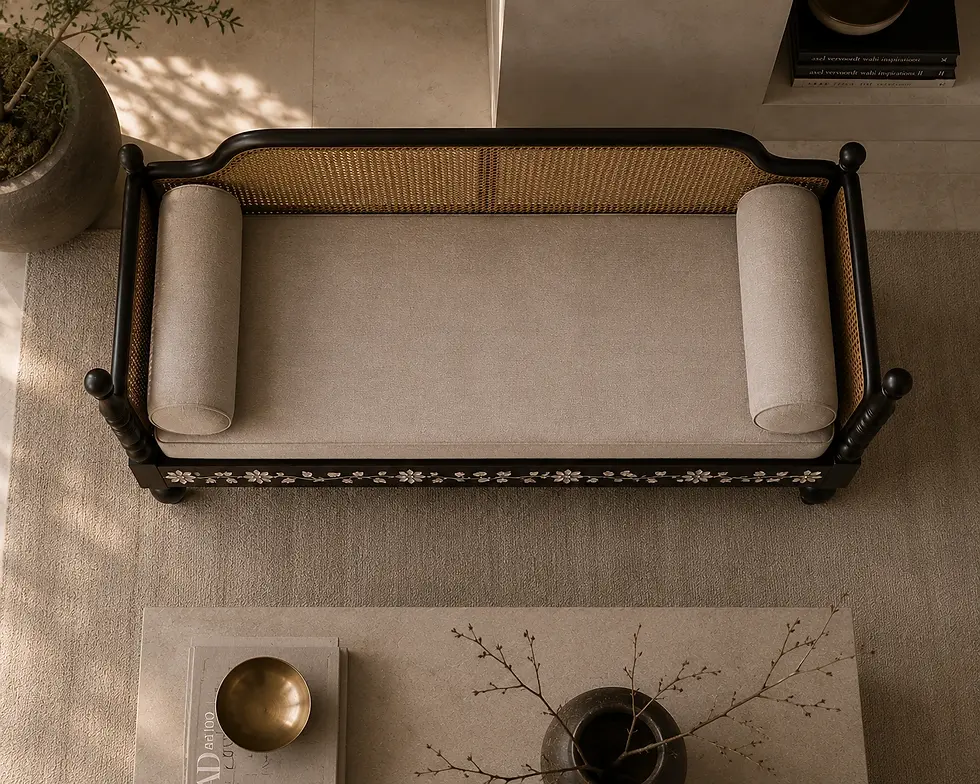 Thumbnail: mother of pearl day bed