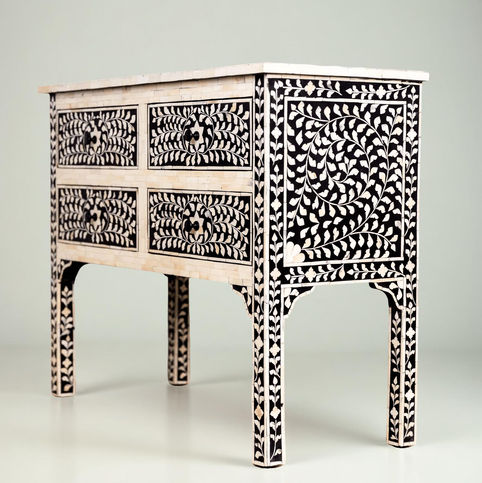 bone inlay console