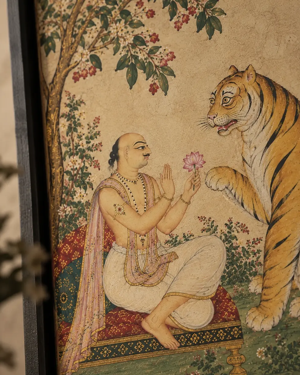 tiger art wall poster