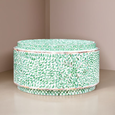 bone inlay coffee table