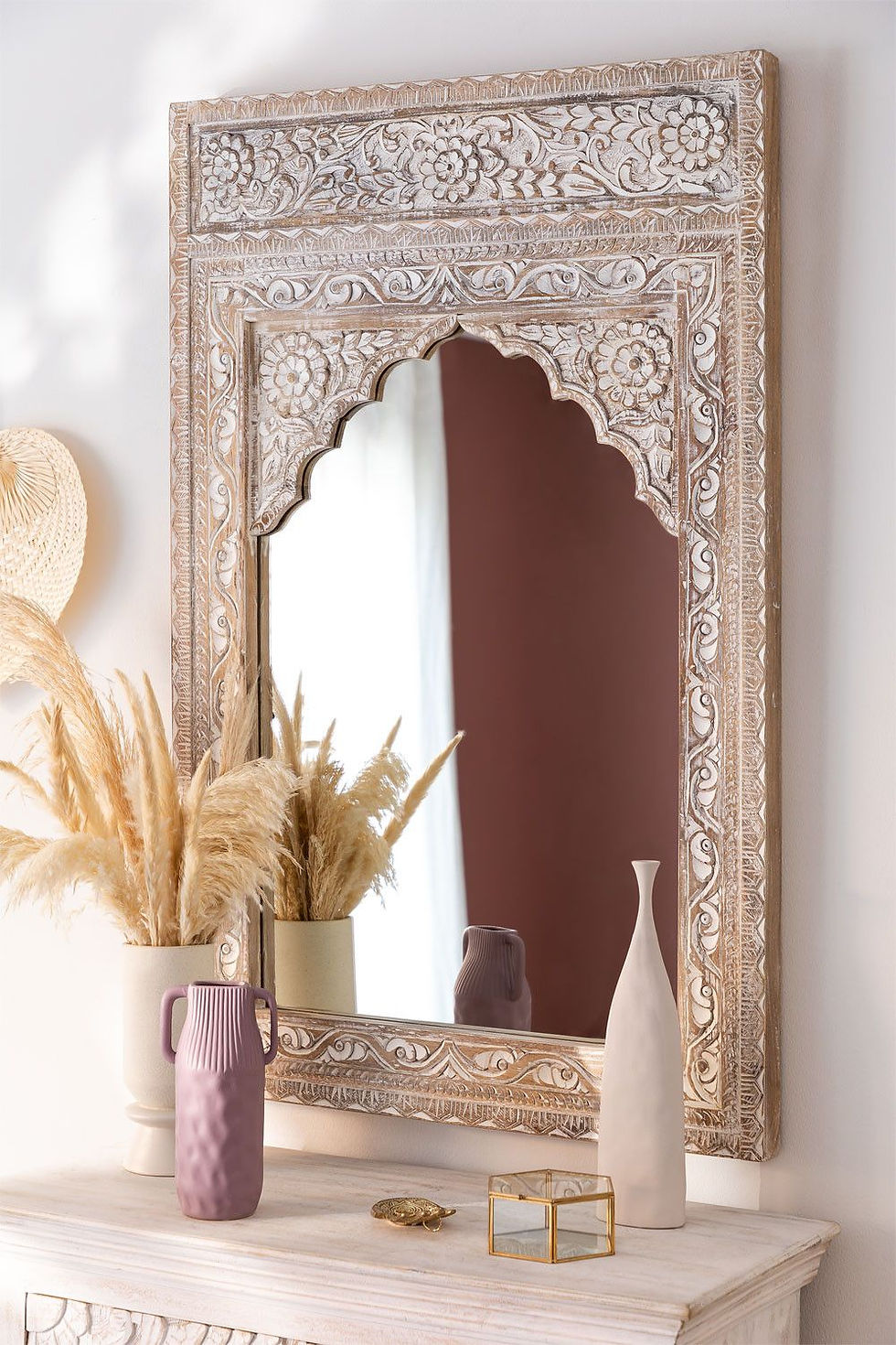 The Razia Floral Vine Wall Mirror | The Jodhpore