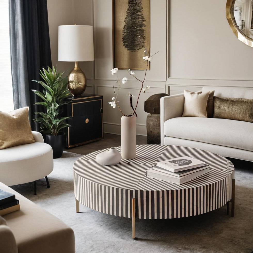 The Suryadhar Bone Inlay Coffee Table | The Jodhpore