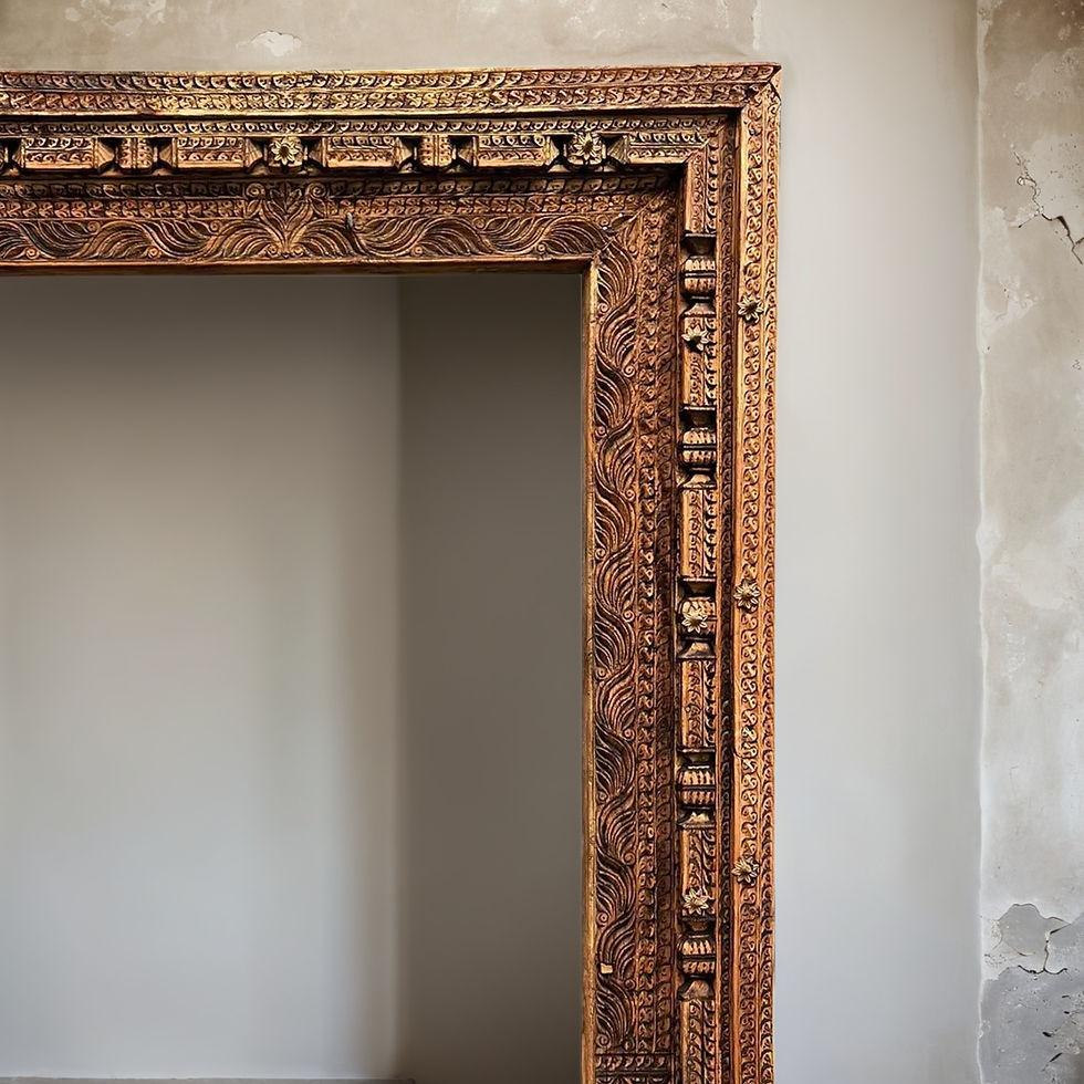 Thumbnail: The Laxmi Niwas Antique Inspired Large Mirror | The Jodhpore