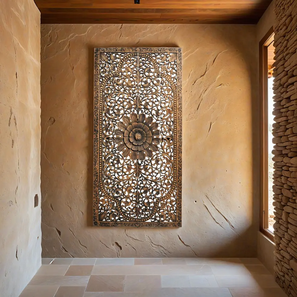 rustic wooden wall panel
