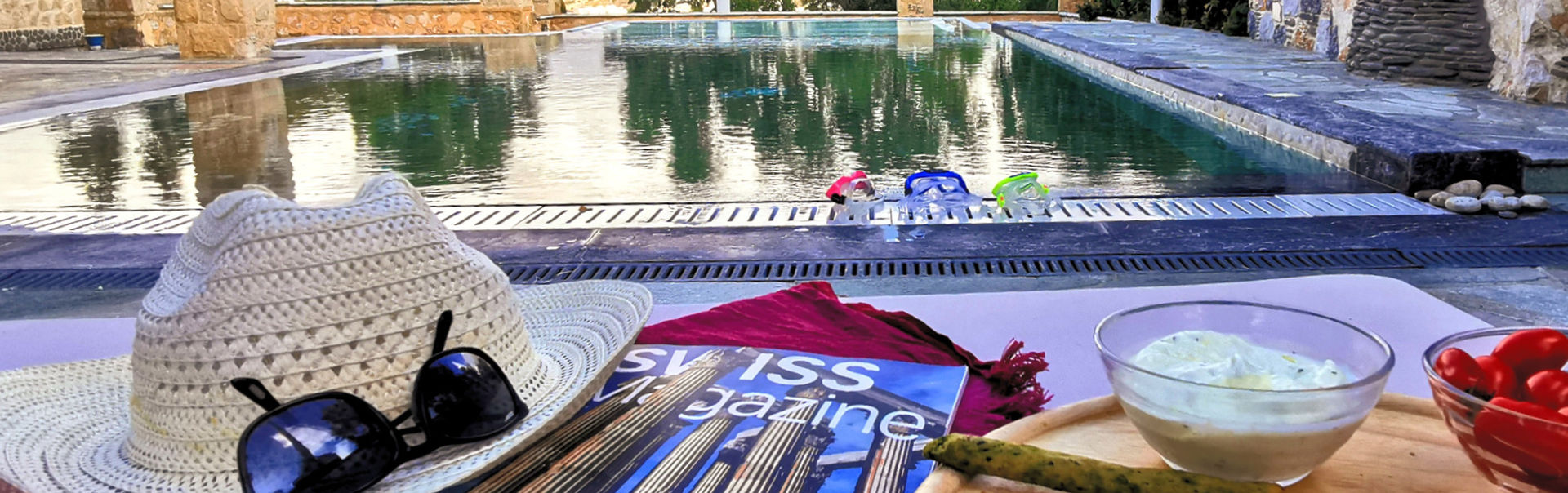 Lounge by the swimming and enjoy the tranquillity this unique spot has to offer. Luxury Villa Michel-Angelo, Karpathos, Greek Islands