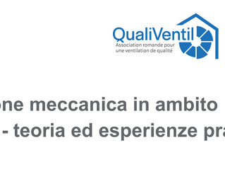 Iscrizioni aperte per il nuovo corso SUPSI - Minergie sulla ventilazione meccanica!