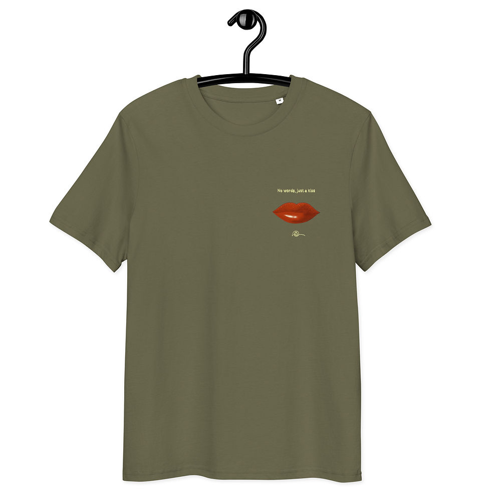 Thumbnail:  Just a kiss t-shirt Unisex organic cotton 