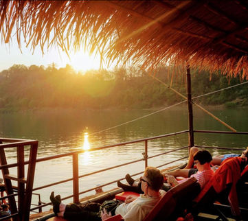 Sunset on the Mekong