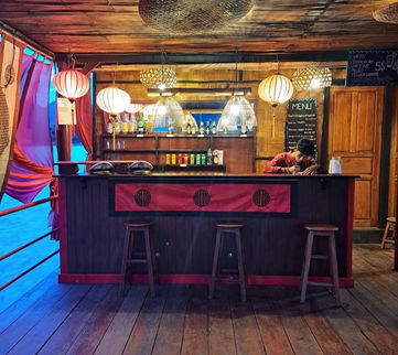 This is the bar on the boat