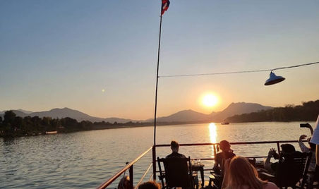 Sunset on the Mekong