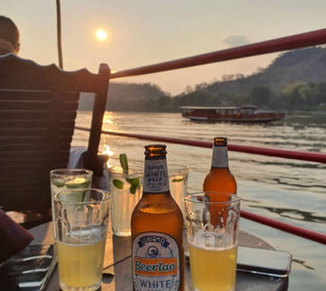 Enjoy a drink during the sunset