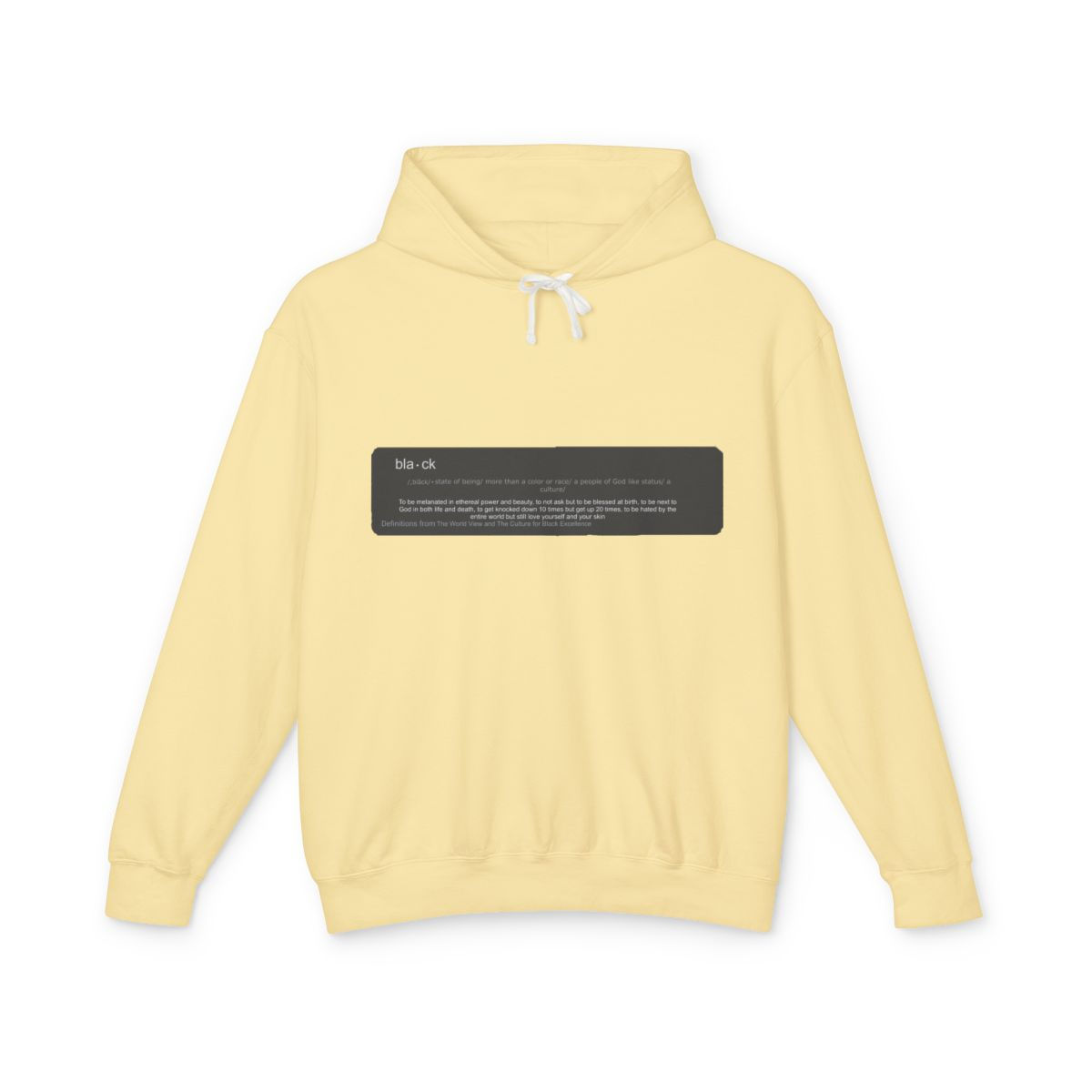 Black Definition Hoodie