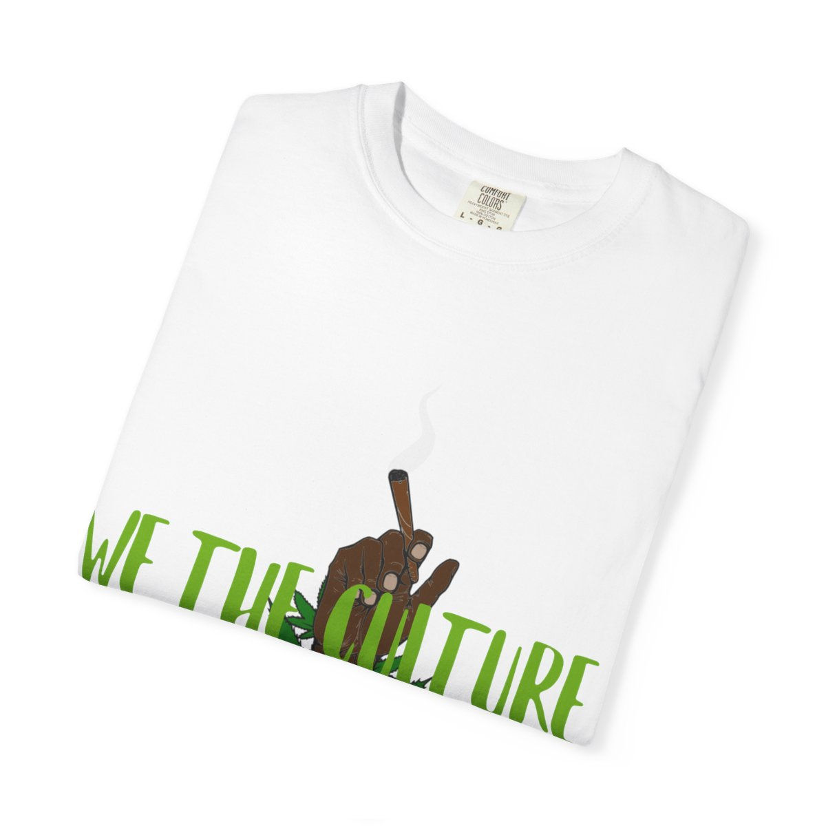 White T-shirt with 'WE THE CULTURE' text and hand graphic