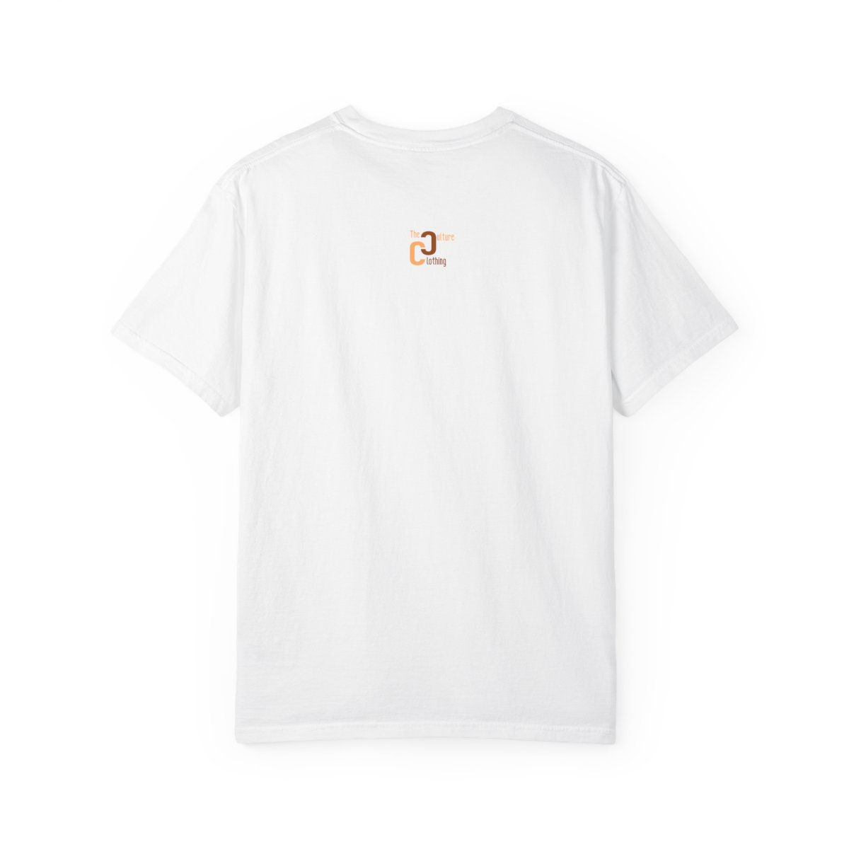 White t-shirt back view with Queen of Diamond logo