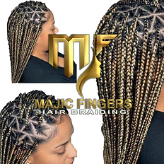 Triangle Knotless Braids / Butt length